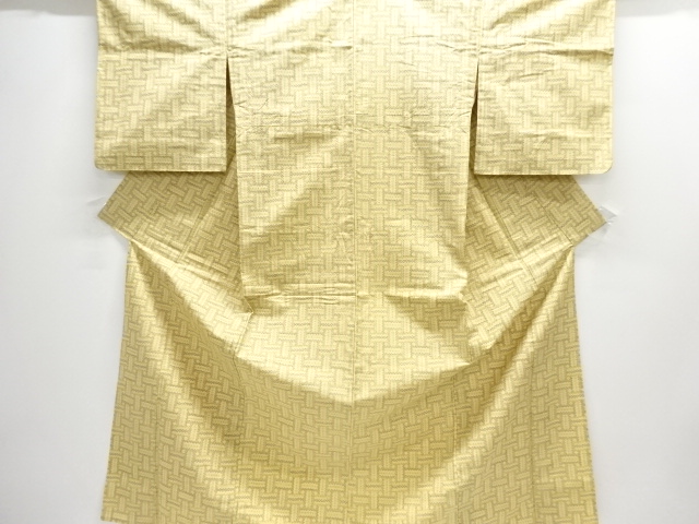 Japanese Kimono / Tsumugi Omeshi Combined weave